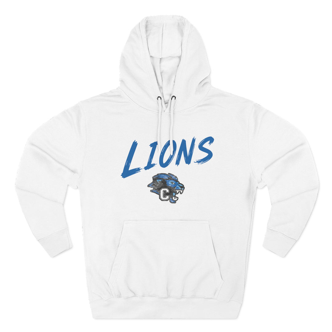Canton Lions Football &amp; Cheer Unisex Adult Premium Hoodie Sweatshirt - Lions Design