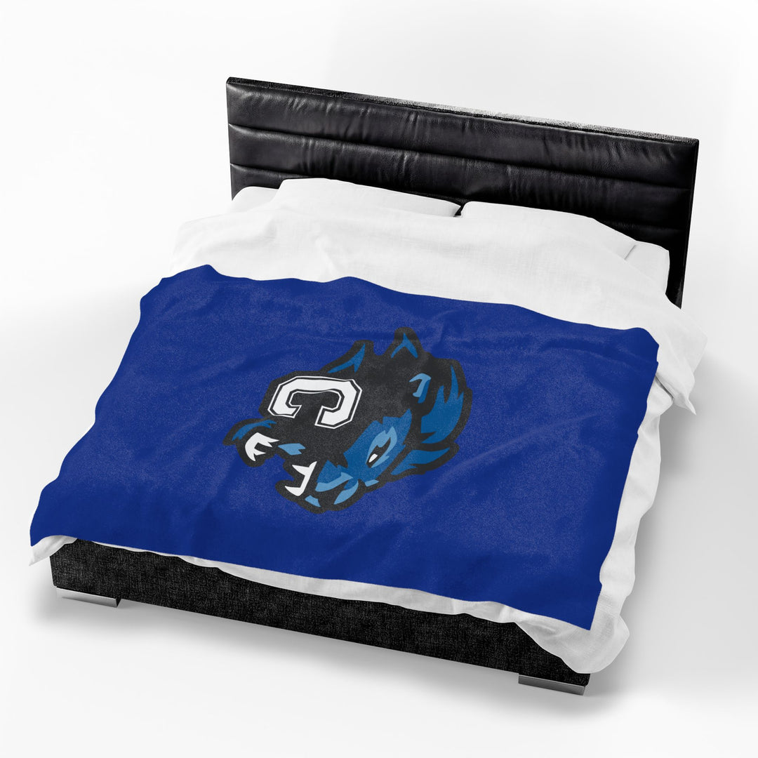 Canton Lions Youth Football &amp; Cheer Velveteen Plush Blanket