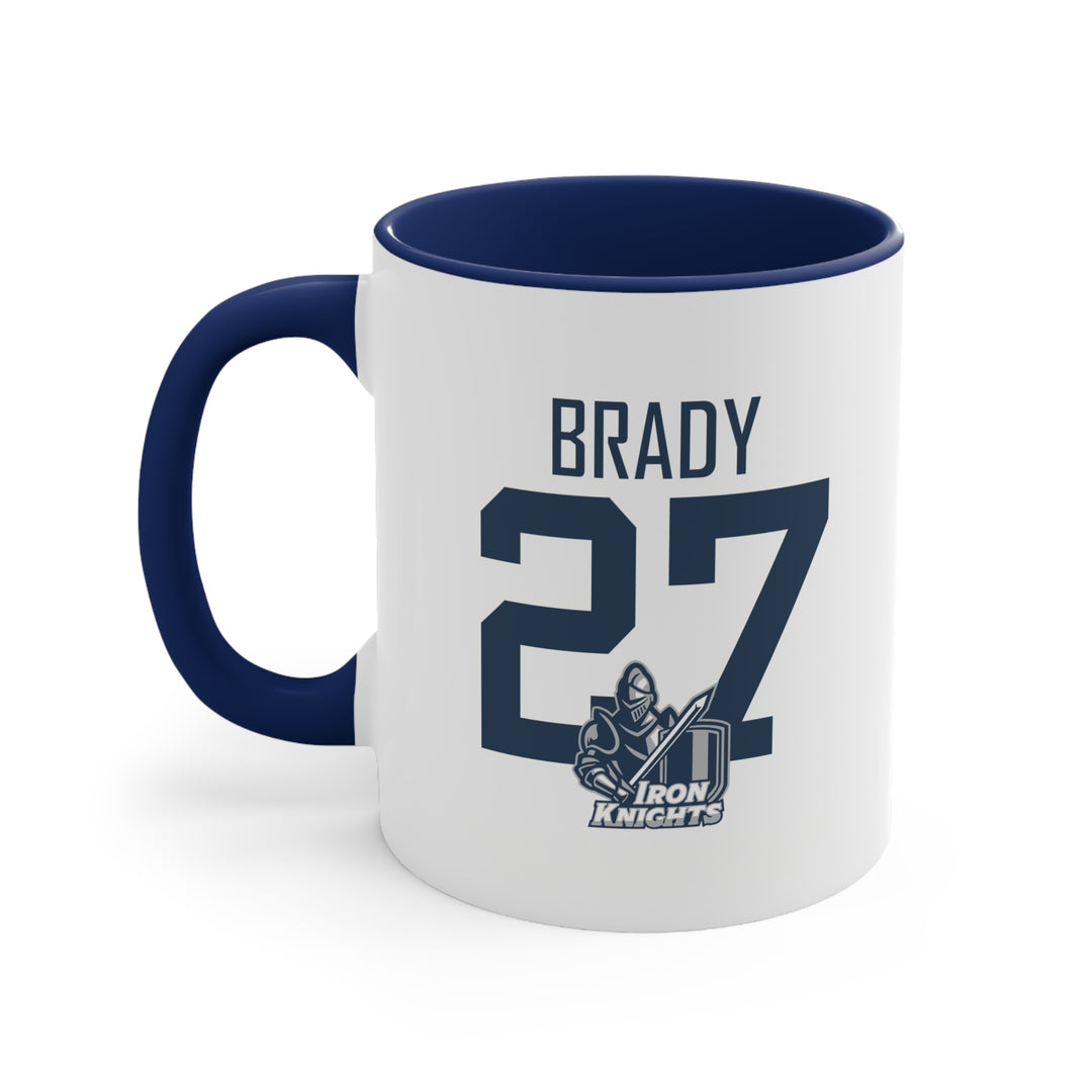 Iron Knights 11 oz Accent Mug - Last Name &amp; Knight Design
