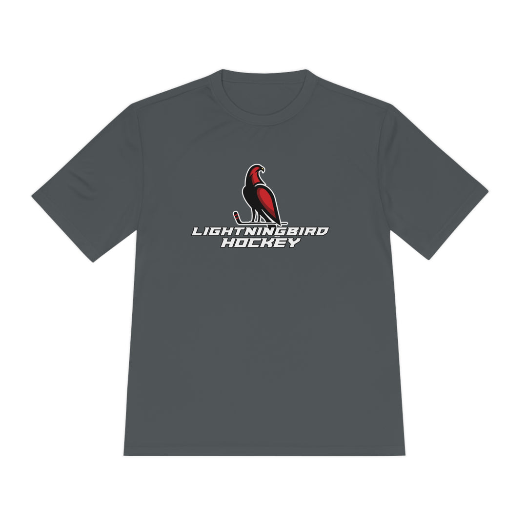 Wheeling Lightningbirds Unisex Adult Moisture Wicking T-Shirt - Hockey Design