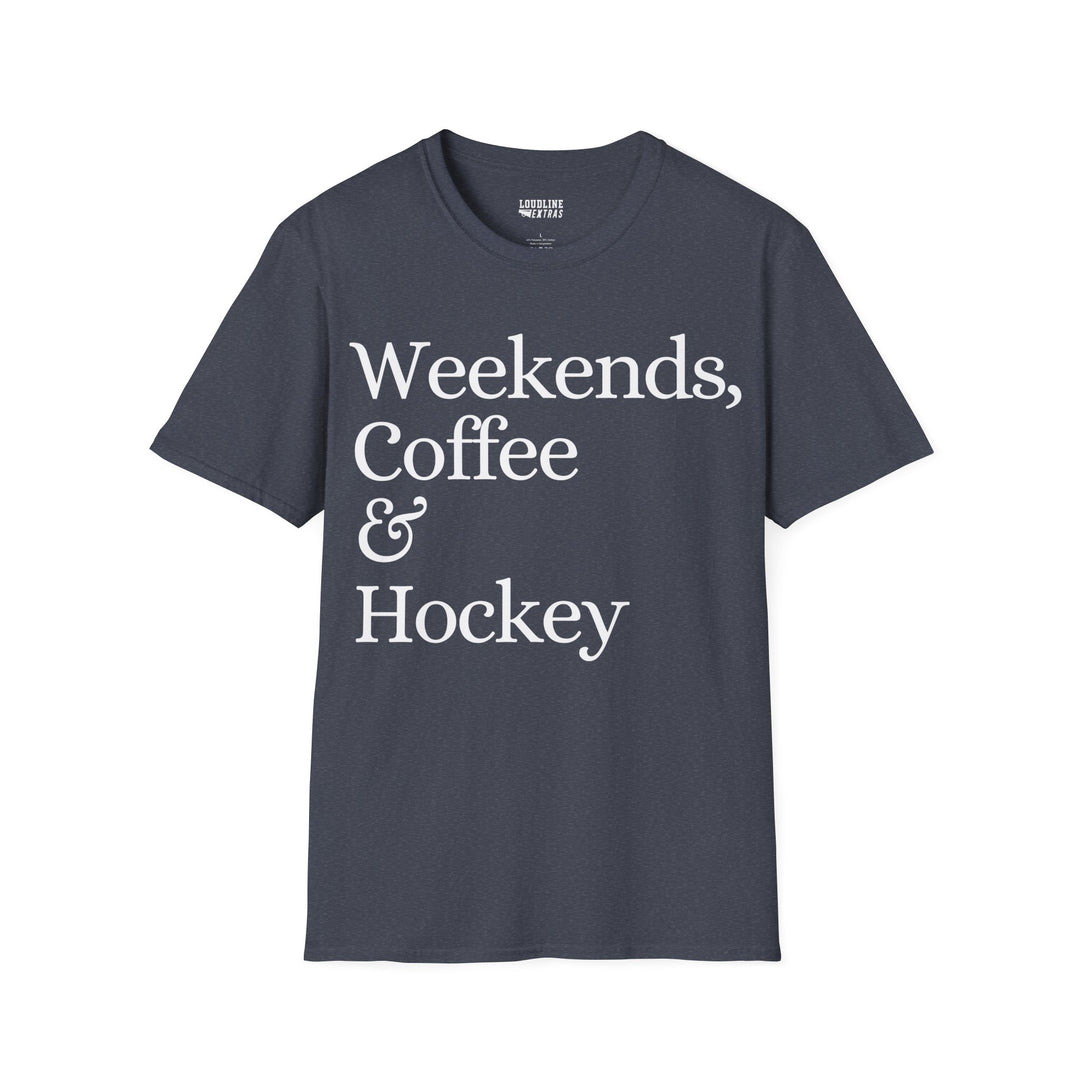 Weekends Coffee &amp; Hockey Unisex Adult T-Shirt