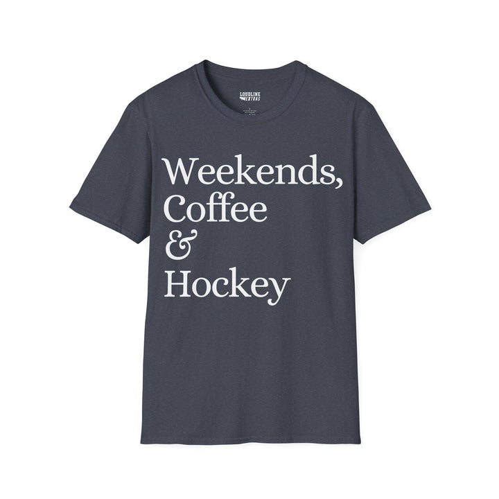 Weekends Coffee &amp; Hockey Unisex Adult T-Shirt