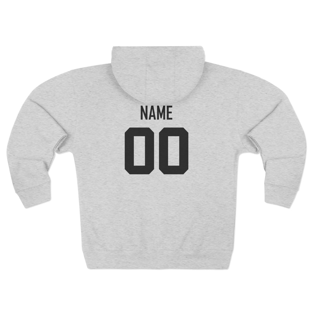 Canton Lions Football &amp; Cheer Unisex Adult Premium Full Zip Hooded Sweatshirt