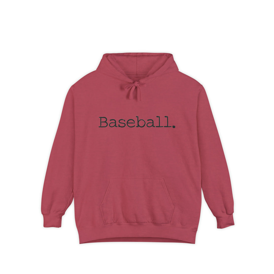 Typewriter Design Baseball Unisex Adult Premium Hooded Sweatshirt