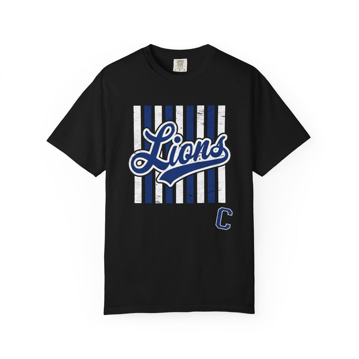 Canton Lions Football &amp; Cheer Unisex Adult Premium T-Shirt - Striped Design