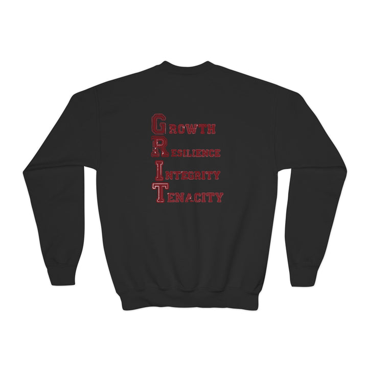 Southern Grit Unisex Youth Crewneck Sweatshirt w/Both Logos