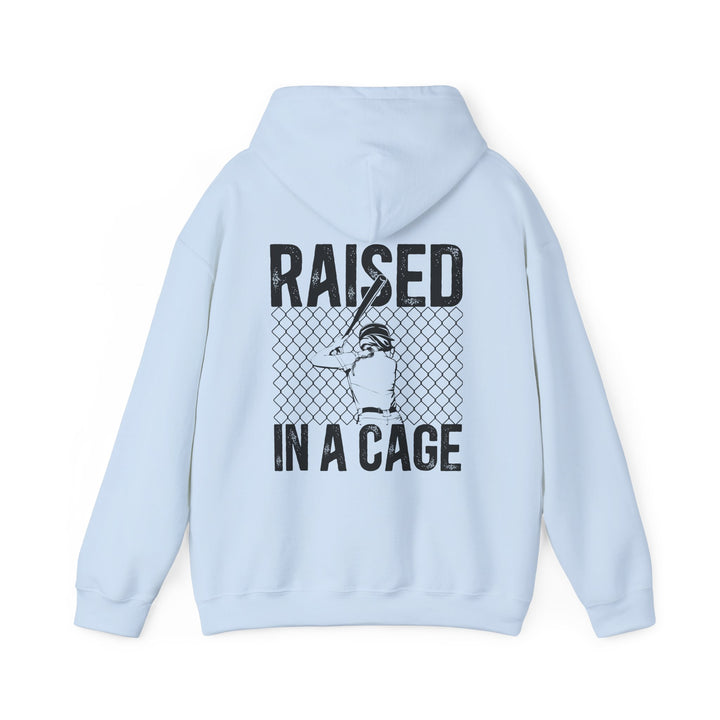 Raised in a Cage Softball Unisex Adult Hooded Sweatshirt