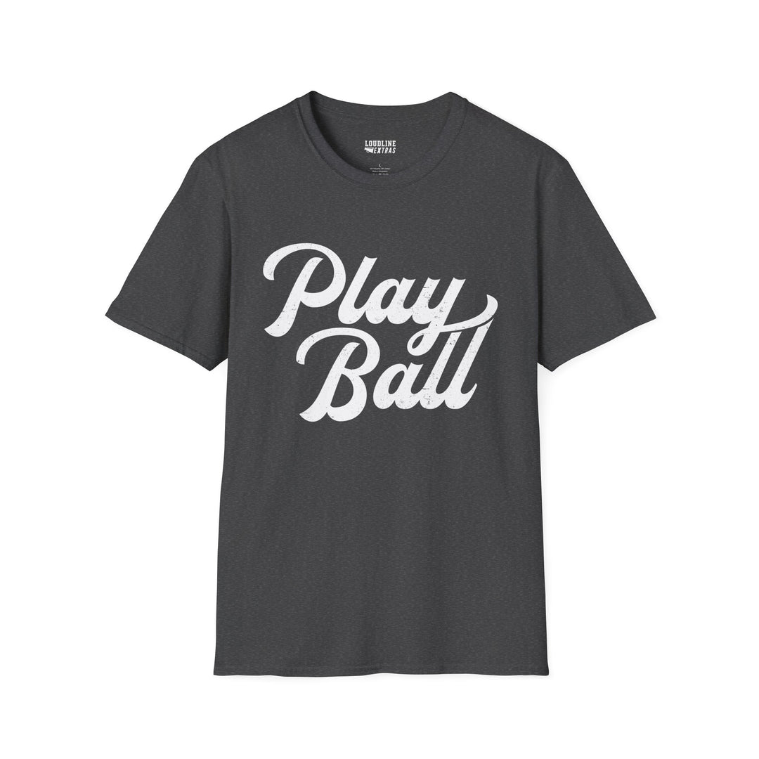 Play Ball Unisex Adult Baseball T-Shirt