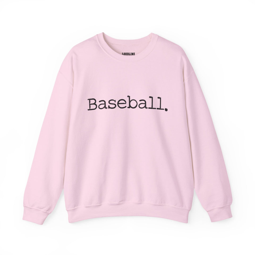 Typewriter Design Baseball Unisex Adult Crewneck Sweatshirt