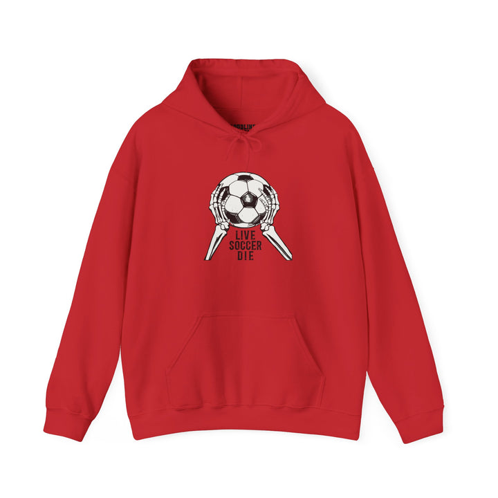Live Soccer Die Unisex Adult Hooded Sweatshirt