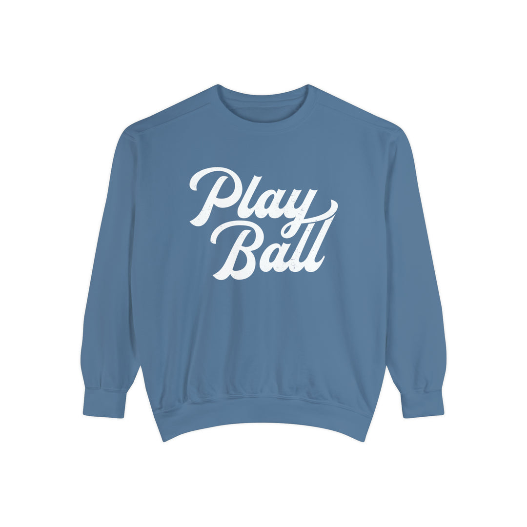 Play Ball Baseball Unisex Adult Premium Crewneck Sweatshirt