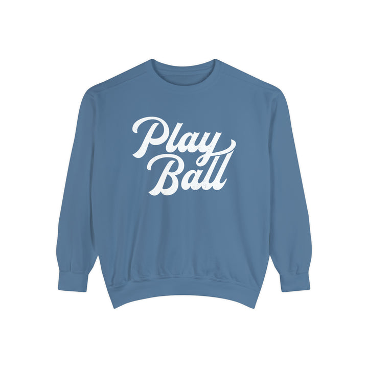 Play Ball Baseball Unisex Adult Premium Crewneck Sweatshirt