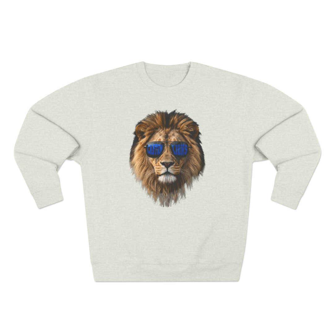 Canton Lions Football &amp; Cheer Unisex Adult Premium Crewneck Sweatshirt - Lion Design