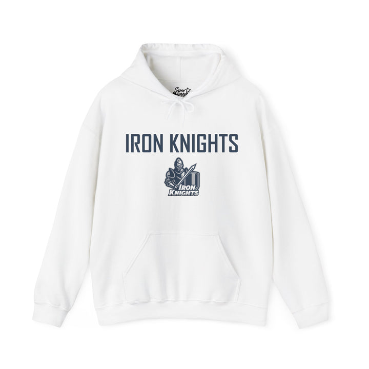 Iron Knights Adult Unisex Hooded Sweatshirt w/Knight Design, Name &amp; Number on back