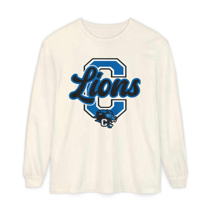 Canton Lions Football &amp; Cheer Unisex Adult Premium Long Sleeve - Big C Design