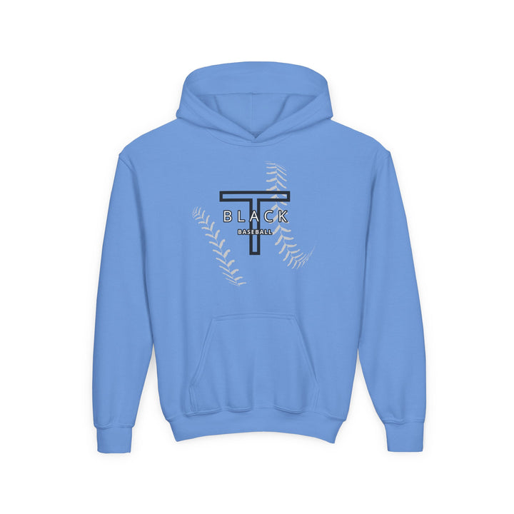 T-Black Dugout Unisex Youth Hooded Sweatshirt
