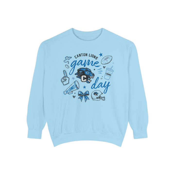 Canton Lions Football &amp; Cheer Unisex Adult Premium Crewneck Sweatshirt - Game Day Design