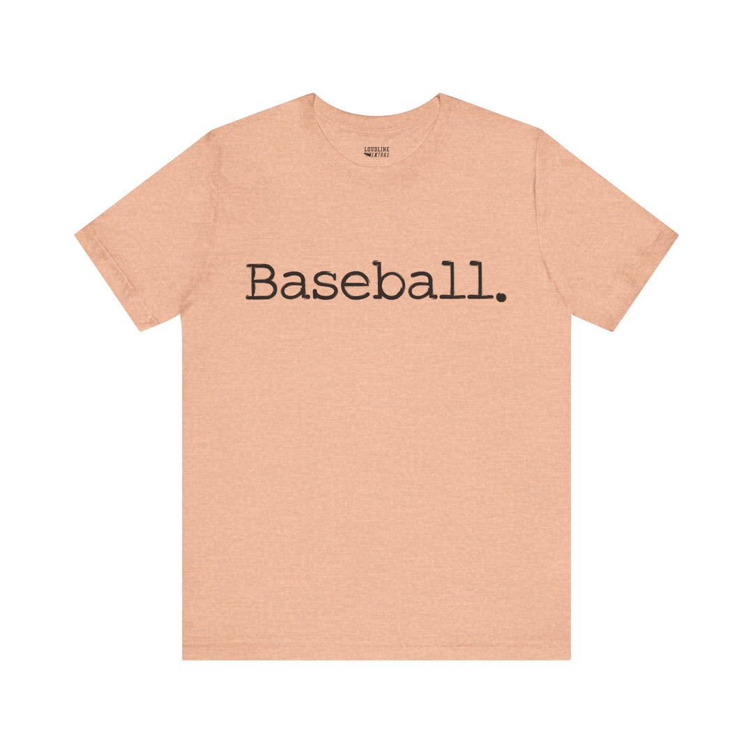 Typewriter Design Baseball Unisex Adult T-Shirt