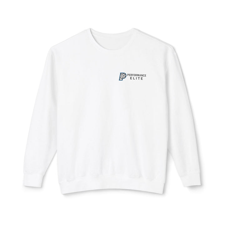 Performance Elite Unisex Adult Premium Crewneck Lightweight Sweatshirt w/Front &amp; Back Logo