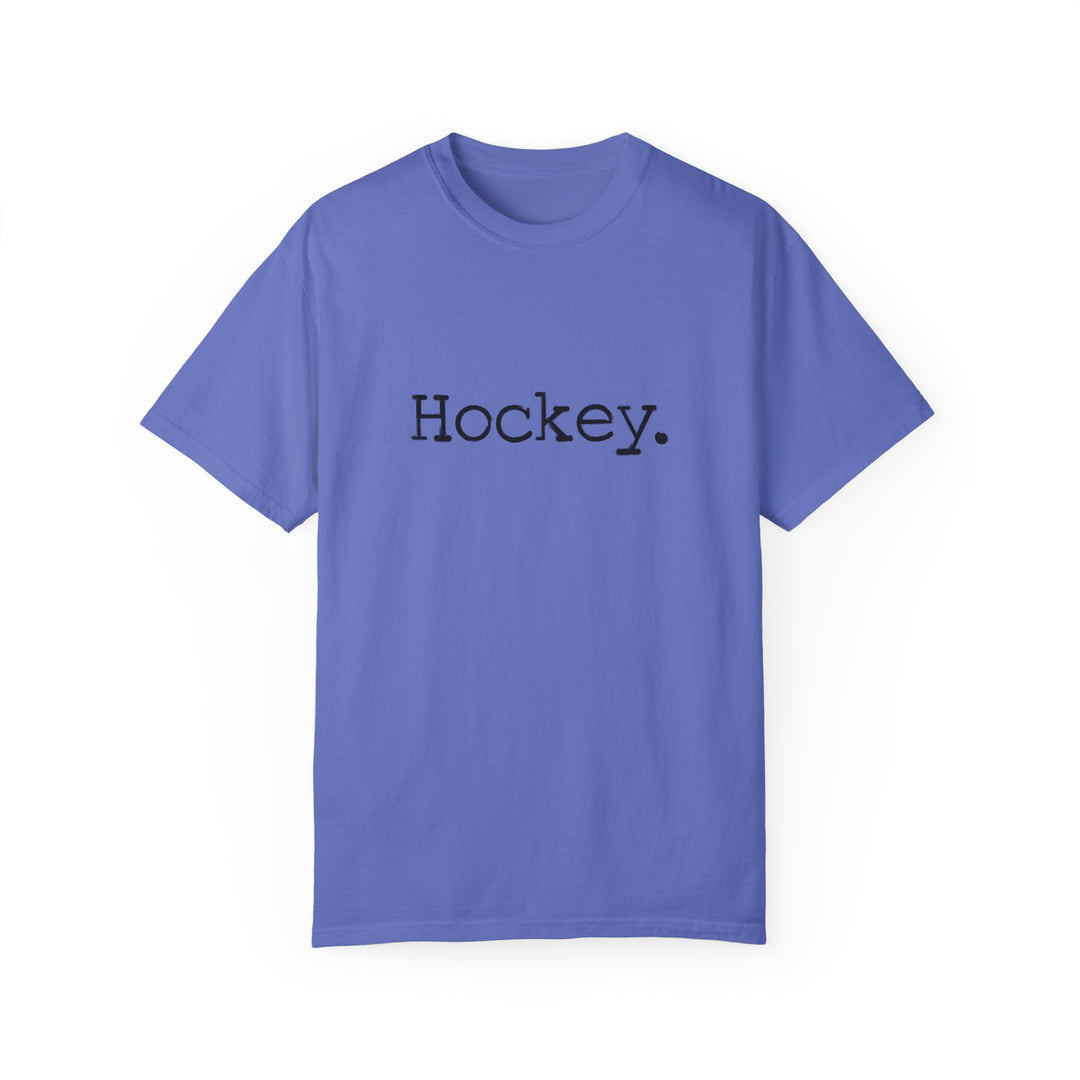Typewriter Design Hockey Unisex Adult Premium T-Shirt