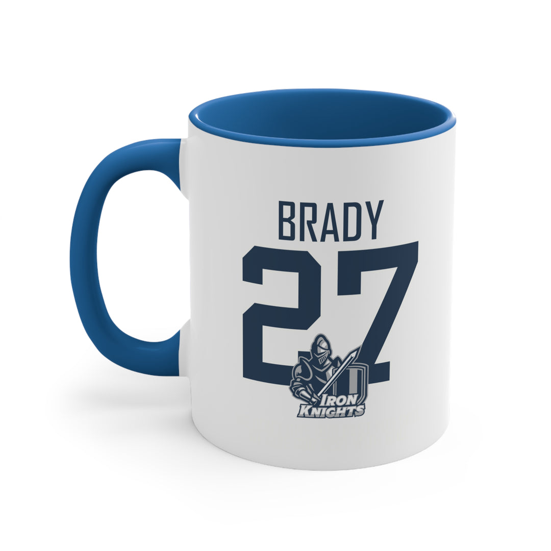 Iron Knights 11 oz Accent Mug - Last Name &amp; Knight Design