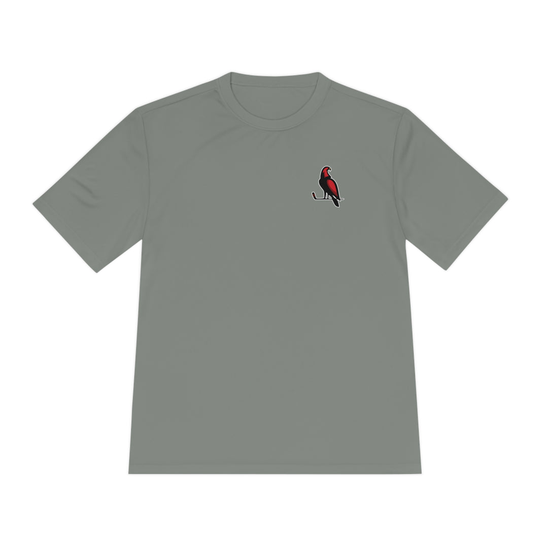 Wheeling Lightningbirds Unisex Adult Moisture Wicking T-Shirt - Bird Only Logo