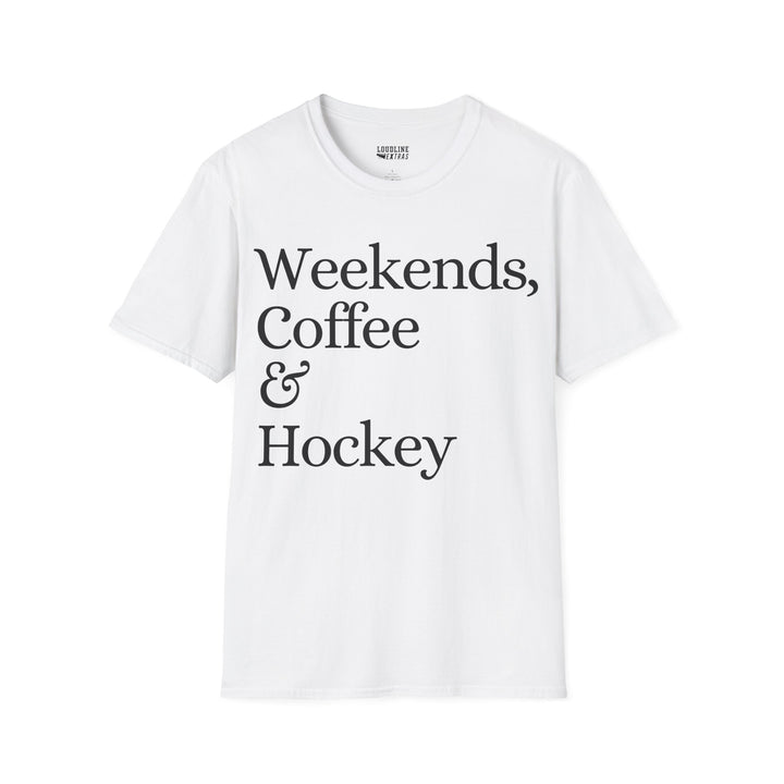 Weekends Coffee &amp; Hockey Unisex Adult T-Shirt