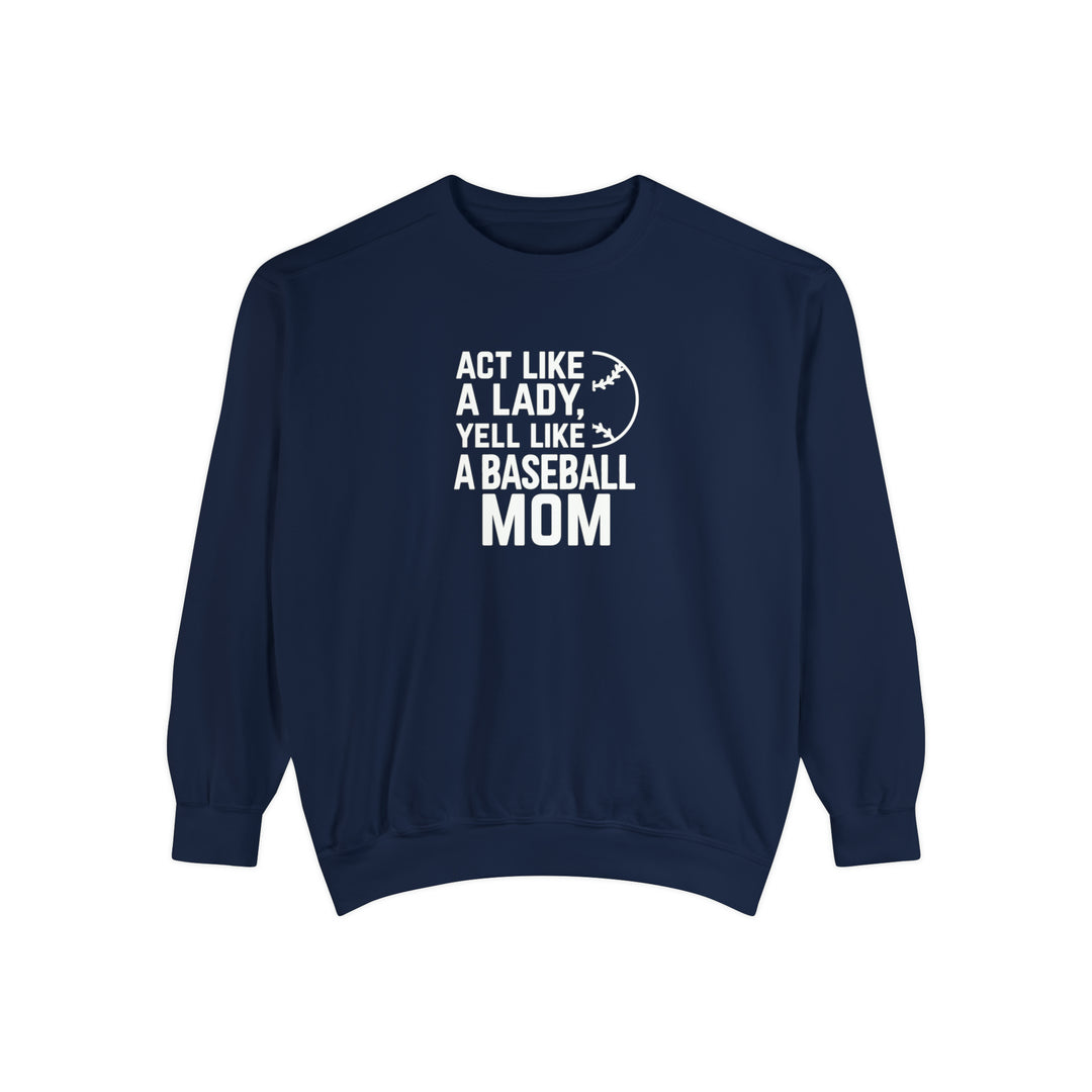 Act Like a Lady Baseball Unisex Adult Premium Crewneck Sweatshirt