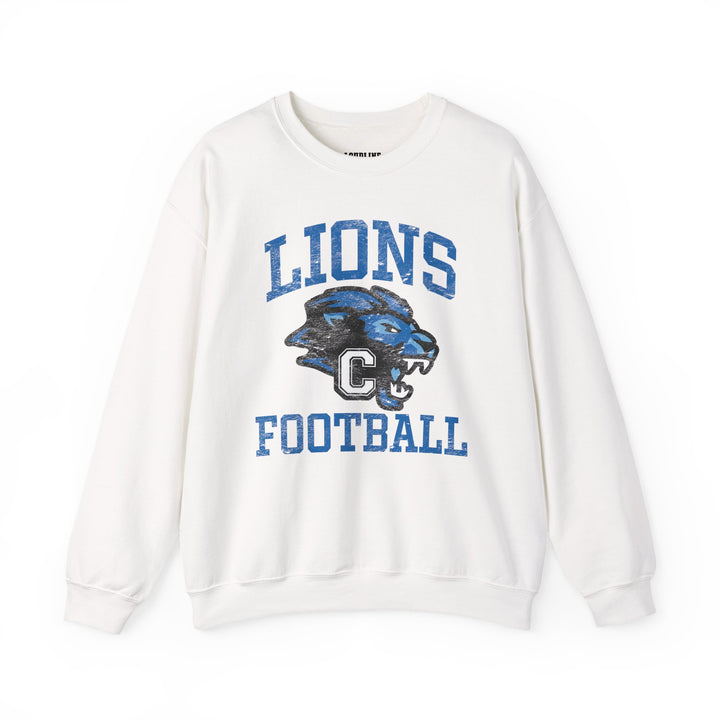 Canton Lions Football &amp; Cheer Unisex Adult Standard Crewneck Sweatshirt - Lions Football Design