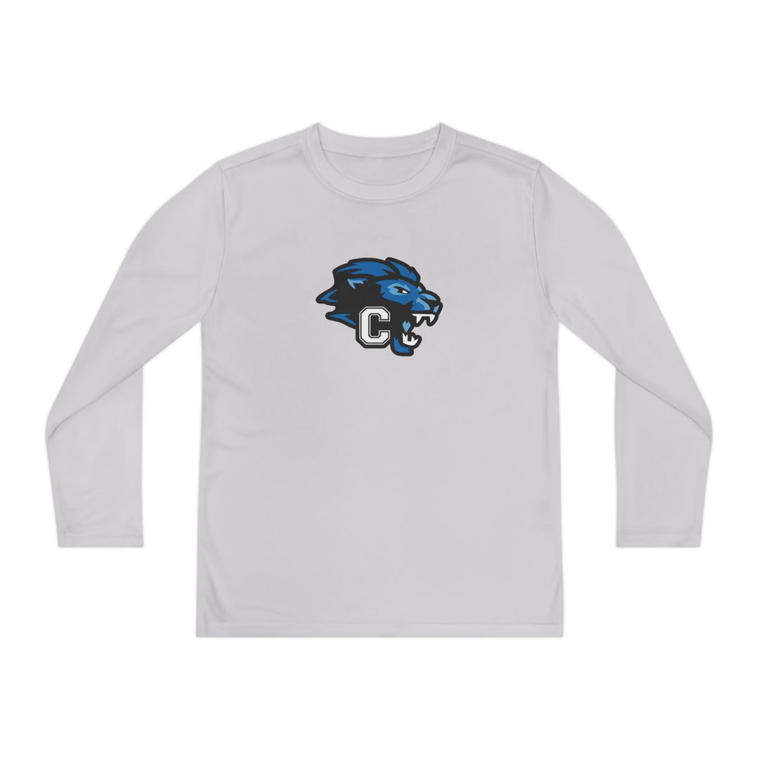 Canton Lions Football &amp; Cheer Unisex Youth Long Sleeve Moisture Wicking Shirt