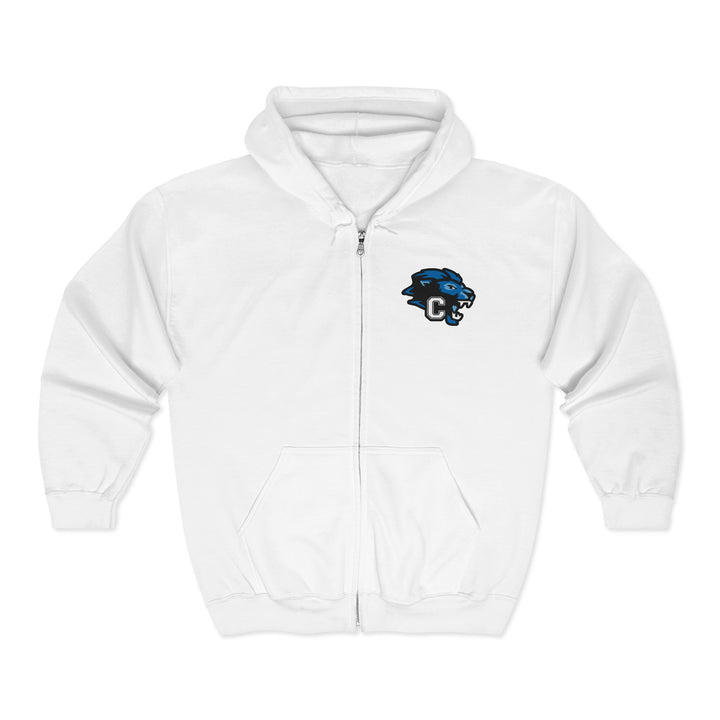 Canton Lions Football &amp; Cheer Unisex Adult Standard Full Zip Hooded Sweatshirt