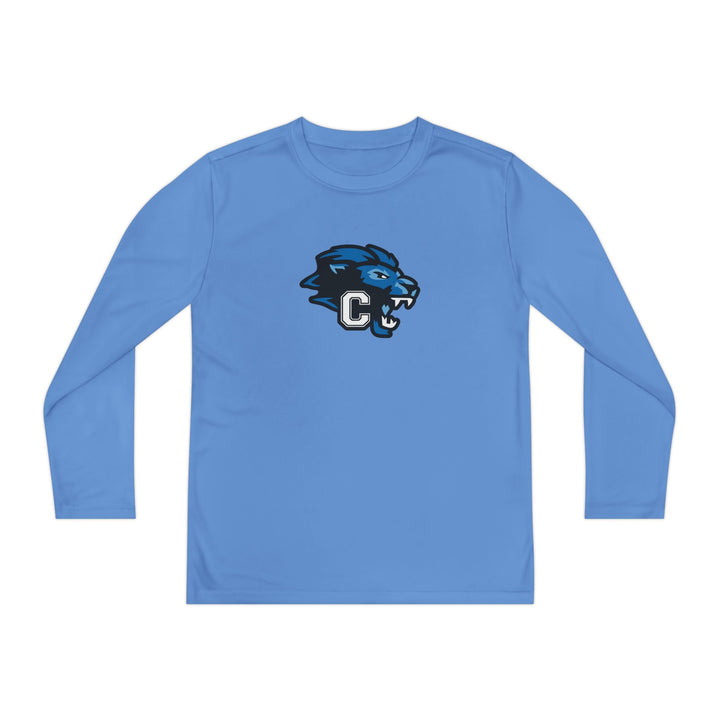 Canton Lions Football &amp; Cheer Unisex Youth Long Sleeve Moisture Wicking Shirt