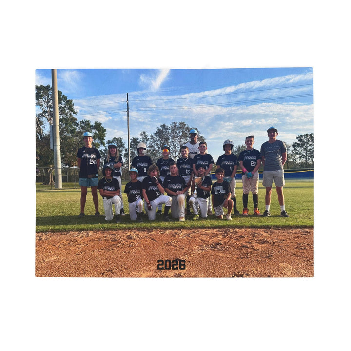 Team Photo Velveteen Plush Blanket