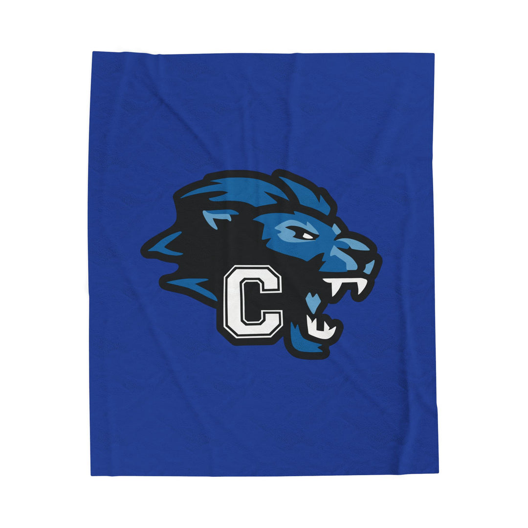 Canton Lions Youth Football &amp; Cheer Velveteen Plush Blanket