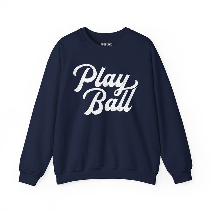 Play Ball Baseball Unisex Adult Crewneck Sweatshirt