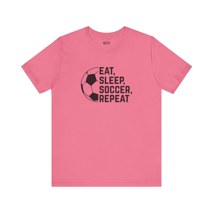 Eat Sleep Soccer Repeat Unisex Adult T-Shirt