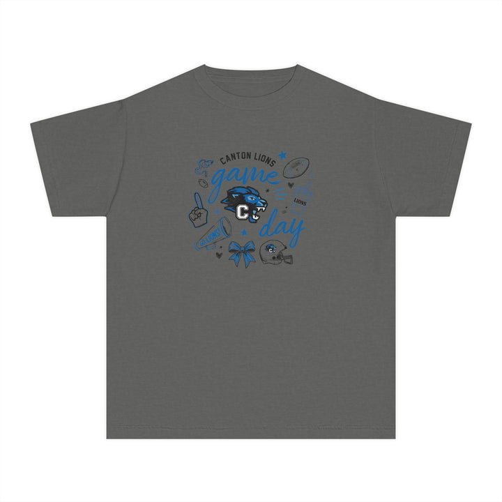 Canton Lions Football &amp; Cheer Unisex Youth Premium T-Shirt - Game Day Design