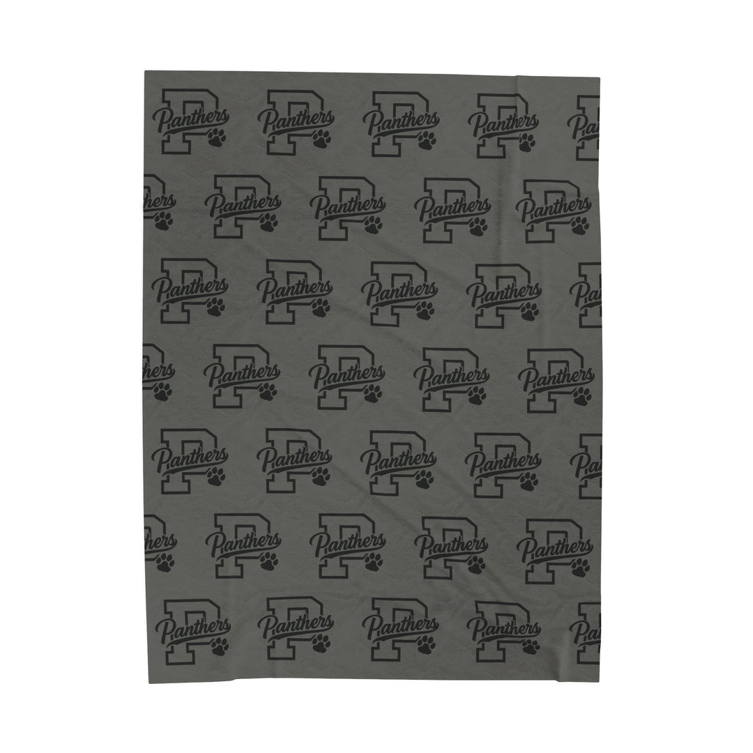 Crown Point Panthers Velveteen Plush Blanket