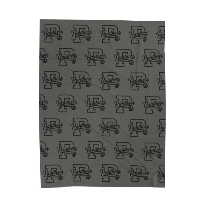 Crown Point Panthers Velveteen Plush Blanket