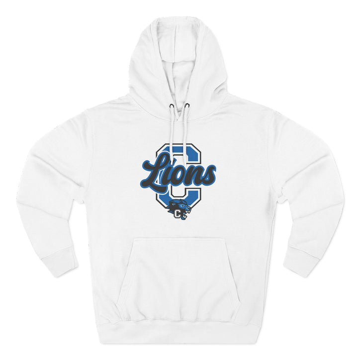 Canton Lions Football &amp; Cheer Unisex Adult Premium Hoodie Sweatshirt - Big C Design