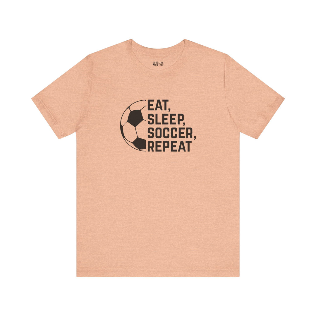 Eat Sleep Soccer Repeat Unisex Adult T-Shirt