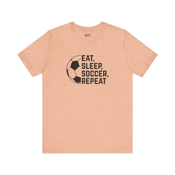 Eat Sleep Soccer Repeat Unisex Adult T-Shirt