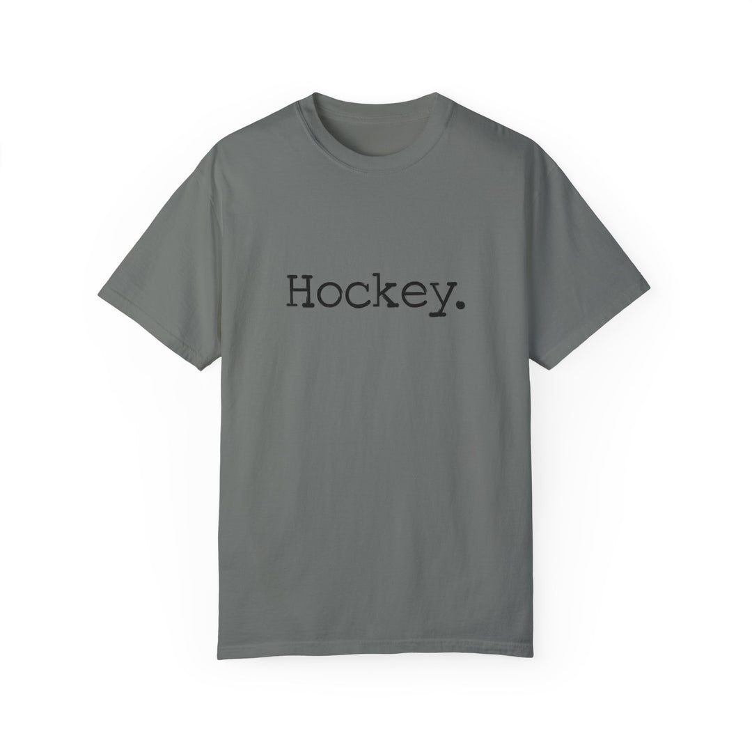 Typewriter Design Hockey Unisex Adult Premium T-Shirt