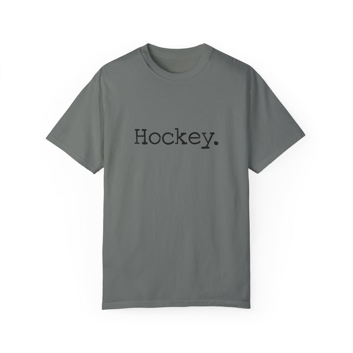 Typewriter Design Hockey Unisex Adult Premium T-Shirt