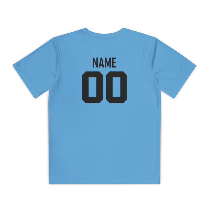 T-Black Unisex Youth Moisture Wicking T-Shirt - Front Design Only w/Optional Customization