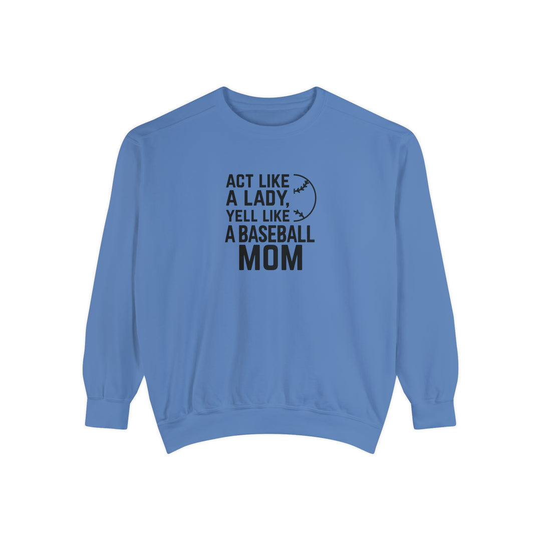 Act Like a Lady Baseball Unisex Adult Premium Crewneck Sweatshirt
