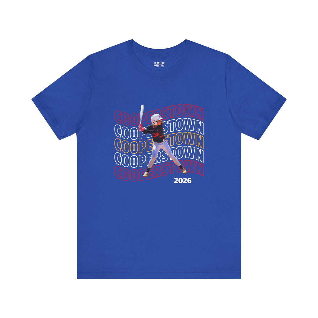 Cooperstown Picture Wavy Name Design - Unisex Adult Basic T-Shirt