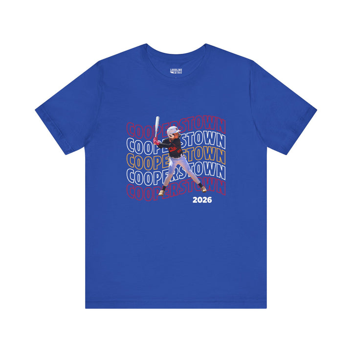 Cooperstown Picture Wavy Name Design - Unisex Adult Basic T-Shirt