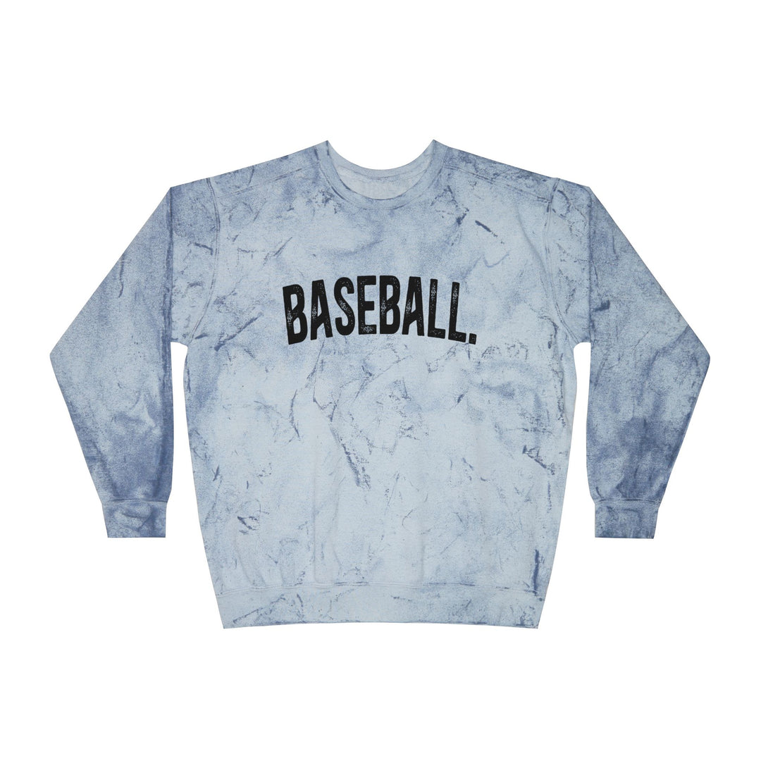 Rustic Design Baseball Unisex Adult Color Blast Crewneck Sweatshirt