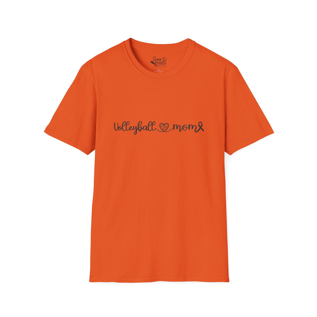 Cancer Collection Pick Your Sport Mom Ribbon &amp; Heart Adult Unisex T-Shirt